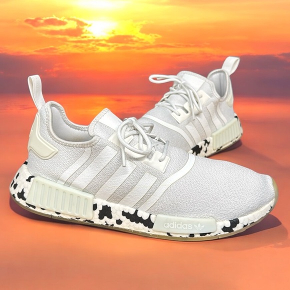 Adidas Originals NMD R1 White Black Speckled Camo #GZ4307 Shoes Men's Size 12 - Picture 2 of 15
